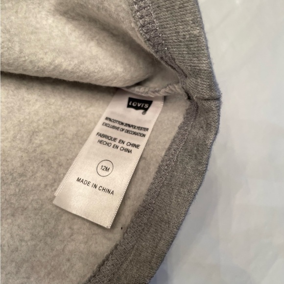 👶 Levi’s Baby Onesie: Denim Overall Print -  Size 12 Month 👶 - Picture 6 of 9